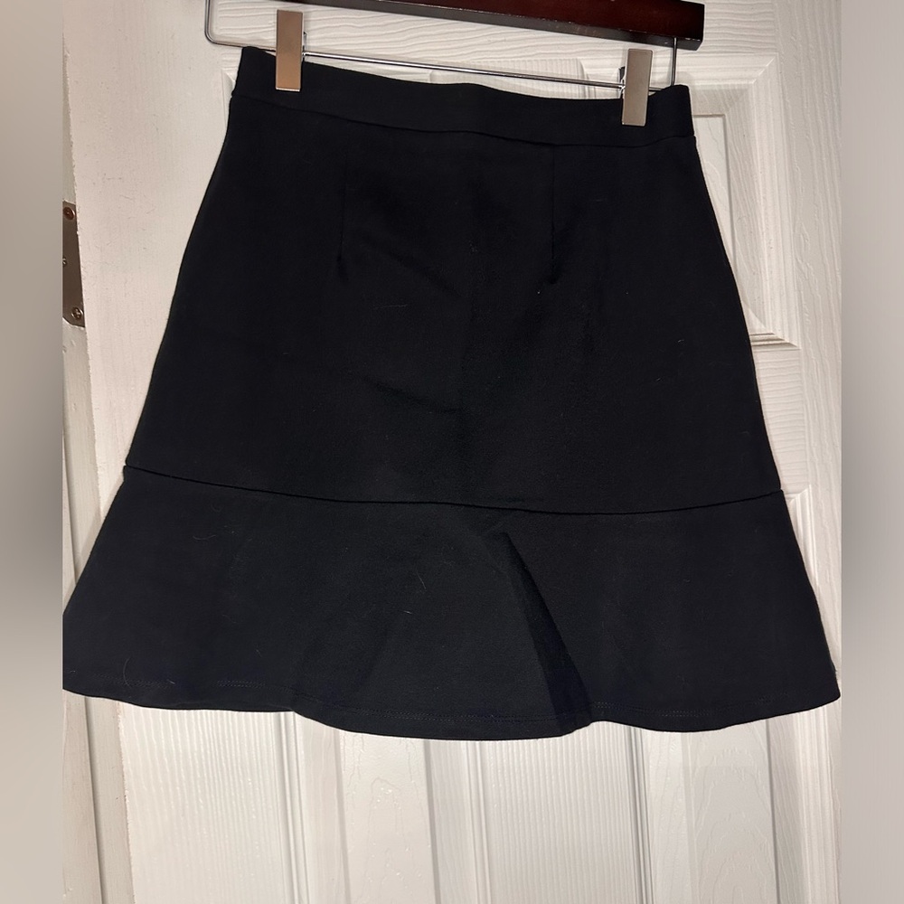 Black Fit and Flare Skirt